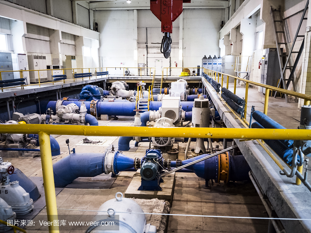 舊泵站。工業對象。